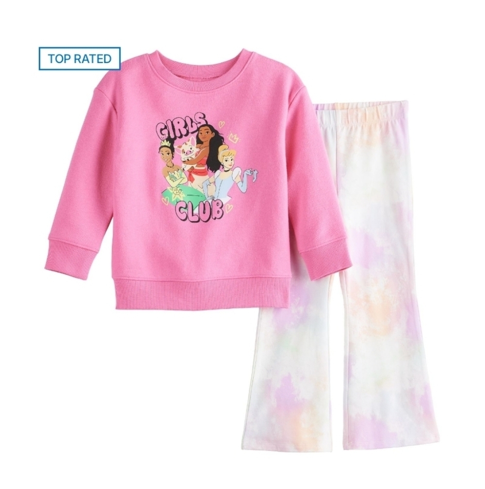 Disney Princess Graphic Sweatshirt & Flare Leggings